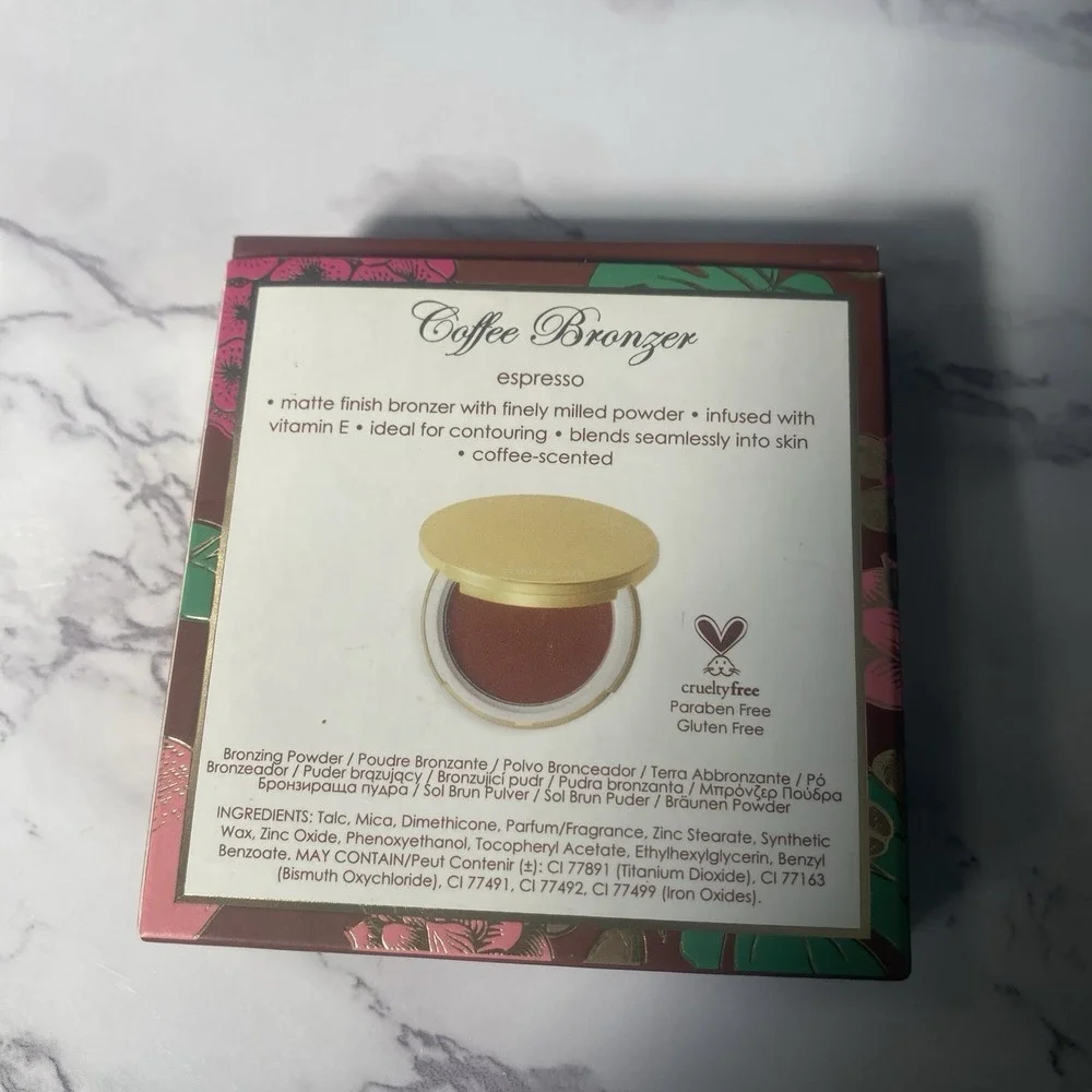 Winky Lux Coffee Bronzer ESPRESSO Matte Powder‎ Compact Contouring Makeup New